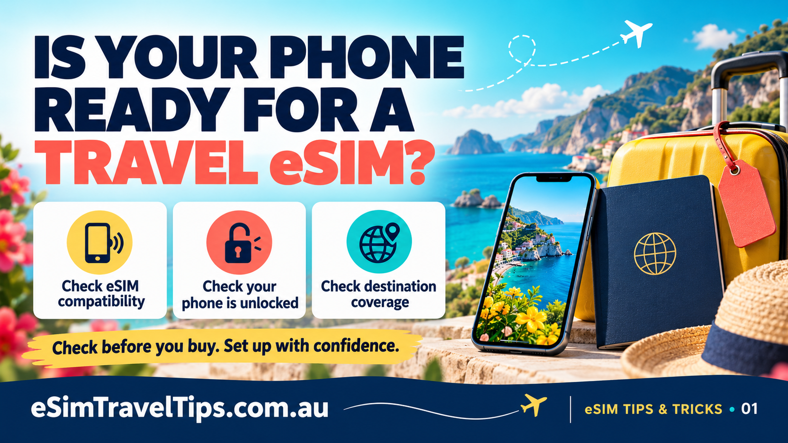 Travel eSIM checklist: check phone compatibility, unlocking and destination coverage